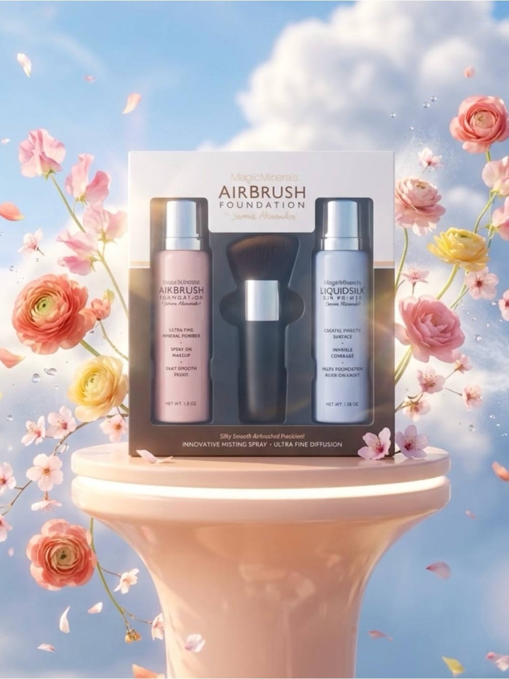 Airbrush Magic Minerals Foundation Duo Set (Medium)